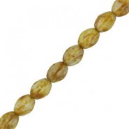 Abalorios Pinch beads de cristal Checo 5x3mm - Chalk white dark travertin 03000/86805